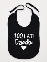 sto lat dziadku śliniak niemowlęcy kolor czarny 063