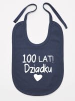 sto lat dziadku śliniak niemowlęcy kolor granatowy 063