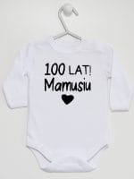 sto lat mamusiu body z długim rękawem kolor biały 064 sto lat mamusiu body z długim rękawem kolor biały 064