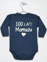 sto lat mamusiu body z długim rękawem kolor granatowy 064 sto lat mamusiu body z długim rękawem kolor granatowy 064