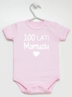 sto lat mamusiu body z krótkim rękawem kolor różowy 064 sto lat mamusiu body z krótkim rękawem kolor różowy 064