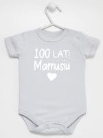 sto lat mamusiu body z krótkim rękawem kolor szary 064 sto lat mamusiu body z krótkim rękawem kolor szary 064