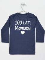 sto lat mamusiu koszulka z długim rękawem kolor granatowy 064