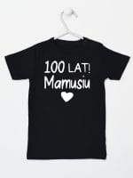sto lat mamusiu koszulka z krótkim rękawem kolor czarny 064