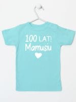 sto lat mamusiu koszulka z krótkim rękawem kolor miętowy 064
