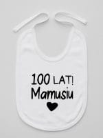 sto lat mamusiu śliniak niemowlęcy kolor biały 064