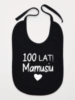 sto lat mamusiu śliniak niemowlęcy kolor czarny 064