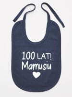 sto lat mamusiu śliniak niemowlęcy kolor granatowy 064