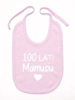 sto lat mamusiu śliniak niemowlęcy kolor różowy 064