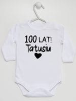 sto lat tatusiu body z długim rękawem kolor biały 065 sto lat tatusiu body z długim rękawem kolor biały 065