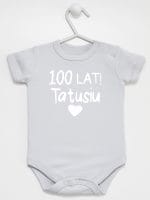 sto lat tatusiu body z krótkim rękawem kolor szary 065 sto lat tatusiu body z krótkim rękawem kolor szary 065