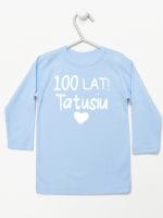 sto lat tatusiu koszulka z długim rękawem kolor błękitny 065