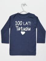 sto lat tatusiu koszulka z długim rękawem kolor granatowy 065