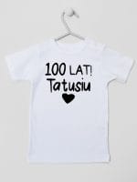 sto lat tatusiu koszulka z krótkim rękawem kolor biały 065