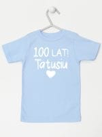sto lat tatusiu koszulka z krótkim rękawem kolor błękitny 065