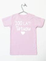 sto lat tatusiu koszulka z krótkim rękawem kolor różowy 065