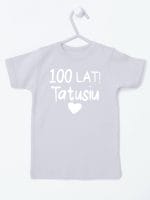 sto lat tatusiu koszulka z krótkim rękawem kolor szary 065
