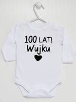 sto lat wujku body z długim rękawem kolor biały 061 sto lat wujku body z długim rękawem kolor biały 061