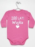 sto lat wujku body z długim rękawem kolor ciemny różowy 061 sto lat wujku body z długim rękawem kolor ciemny różowy 061