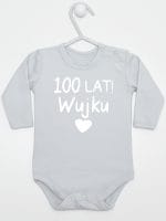 sto lat wujku body z długim rękawem kolor szary 061 sto lat wujku body z długim rękawem kolor szary 061