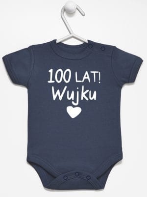 sto lat wujku body z krótkim rękawem kolor granatowy 061