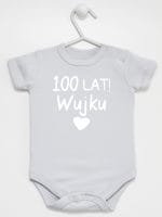 sto lat wujku body z krótkim rękawem kolor szary 061 sto lat wujku body z krótkim rękawem kolor szary 061