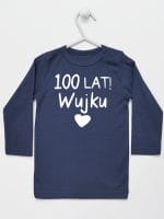 sto lat wujku koszulka z długim rękawem kolor granatowy 061