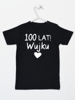 sto lat wujku koszulka z krótkim rękawem kolor czarny 061