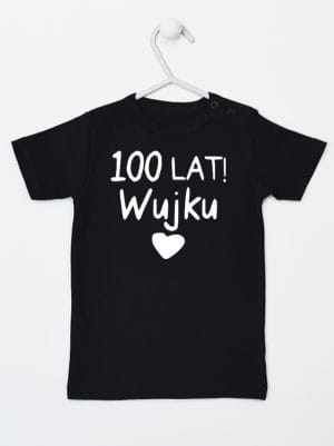 sto lat wujku koszulka z krótkim rękawem kolor czarny 061
