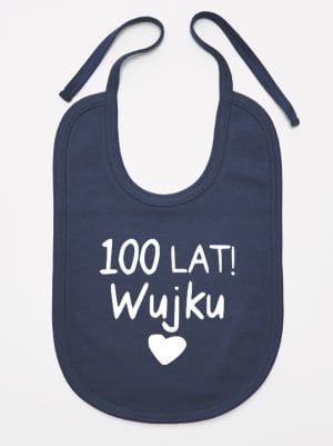 sto lat wujku śliniak niemowlęcy kolor granatowy 061