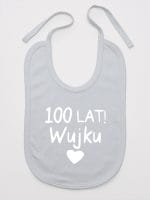 sto lat wujku śliniak niemowlęcy kolor szary 061