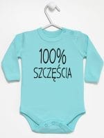 sto procent szczęścia body z długim rękawem kolor miętowy 058