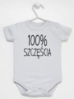 sto procent szczęścia body z krótkim rękawem kolor szary 058