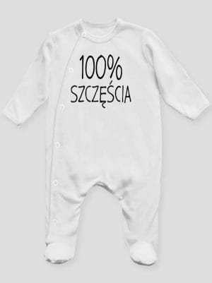 sto procent szczęścia pajacyk śpioszek ze stópkami 058