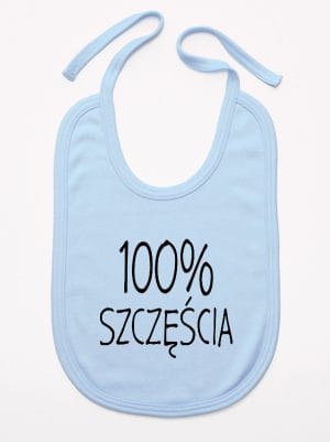 sto procent szczęścia śliniak niemowlęcy kolor błękitny 058