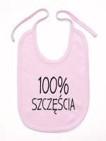 sto procent szczęścia śliniak niemowlęcy kolor różowy 058