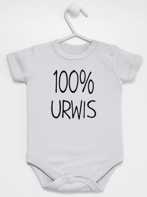 sto procent urwis body z krótkim rękawem kolor szary 059