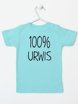 sto procent urwis koszulka z krótkim rękawem kolor miętowy 059