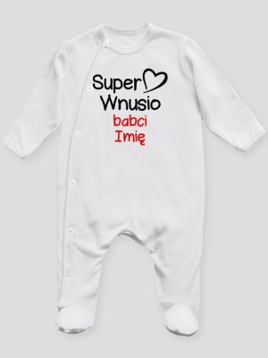 super wnusio babci z imieniem pajacyk śpioszek ze stópkami 097