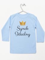 synek indealny z koroną koszulka z długim rękawem kolor błękitny 246 synek indealny z koroną koszulka z długim rękawem kolor błękitny 246