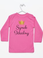 synek indealny z koroną koszulka z długim rękawem kolor ciemny różowy 246 synek indealny z koroną koszulka z długim rękawem kolor ciemny różowy 246