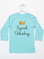synek indealny z koroną koszulka z długim rękawem kolor miętowy 246 synek indealny z koroną koszulka z długim rękawem kolor miętowy 246
