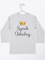 synek indealny z koroną koszulka z długim rękawem kolor szary 246 synek indealny z koroną koszulka z długim rękawem kolor szary 246