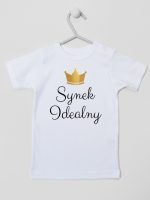 synek indealny z koroną koszulka z krótkim rękawem kolor biały 246 synek indealny z koroną koszulka z krótkim rękawem kolor biały 246