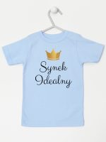 synek indealny z koroną koszulka z krótkim rękawem kolor błękitny 246 synek indealny z koroną koszulka z krótkim rękawem kolor błękitny 246