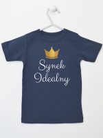 synek indealny z koroną koszulka z krótkim rękawem kolor granatowy 246 synek indealny z koroną koszulka z krótkim rękawem kolor granatowy 246