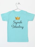 synek indealny z koroną koszulka z krótkim rękawem kolor miętowy 246 synek indealny z koroną koszulka z krótkim rękawem kolor miętowy 246
