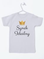 synek indealny z koroną koszulka z krótkim rękawem kolor szary 246 synek indealny z koroną koszulka z krótkim rękawem kolor szary 246