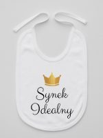 synek indealny z koroną śliniak niemowlęcy kolor biały 246