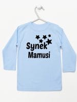 synek mamusi z gwiazdkami koszulka z długim rękawem kolor błękitny 069